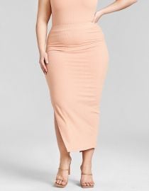 Nina Parker Trendy Plus Size Ribbed Knit Midi Skirt  Created for Macy s   Reviews - Skirts - Plus Sizes - Macy s at Macys